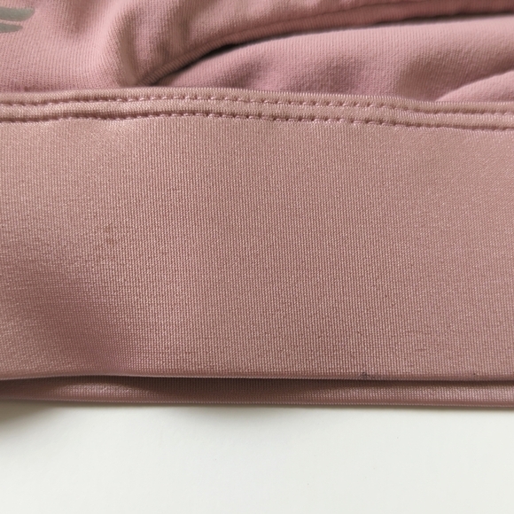 Fabletics No Bounce High Impact Round Neck Cut Out Pullover Sports Bra Mauve S - Picture 11 of 12